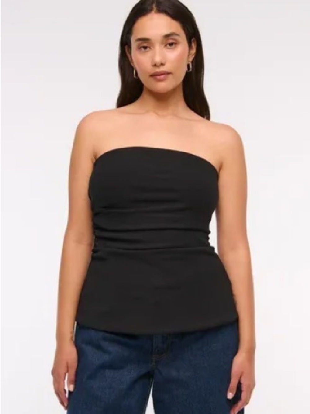 Abercrombie Strapless Ruched Top - Picture 8 of 9